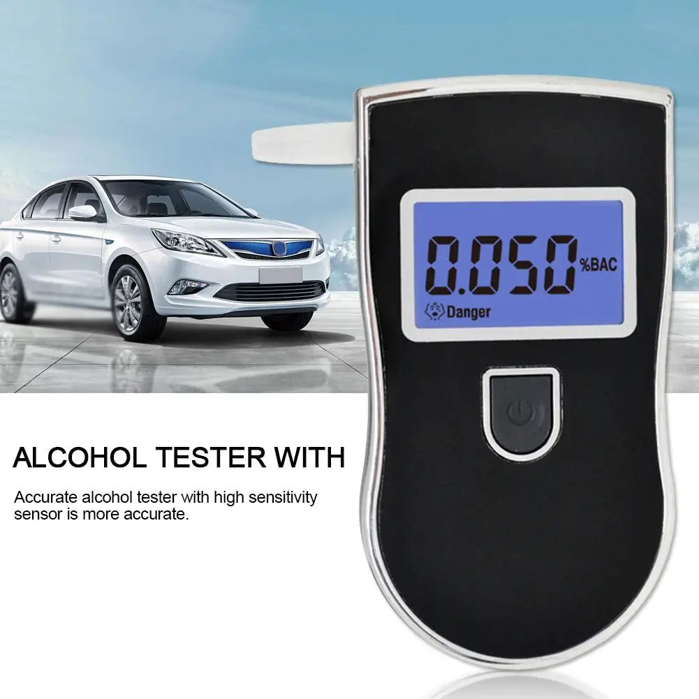 

Professional Digital Display Breath Alcohol Detector Portable Alcohol Gas Tester