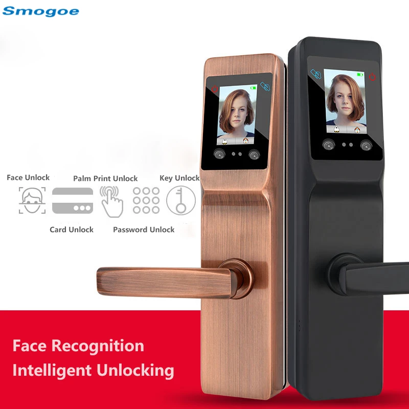 Smogoe умный дом Дверной замок лицо печать ладони Блокировка распознаванием