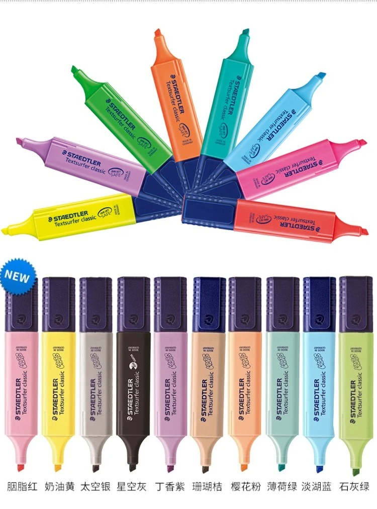 Набор из 18 стикеров Textsurfer Classic и New Pastel маркеры 8 & 10 Macarons colors|Маркеры| |