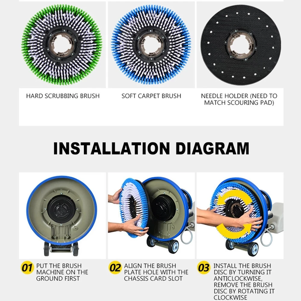 Шлифовальная машина BF522 нажимная щетка 15 л для полировки пола дома отеля