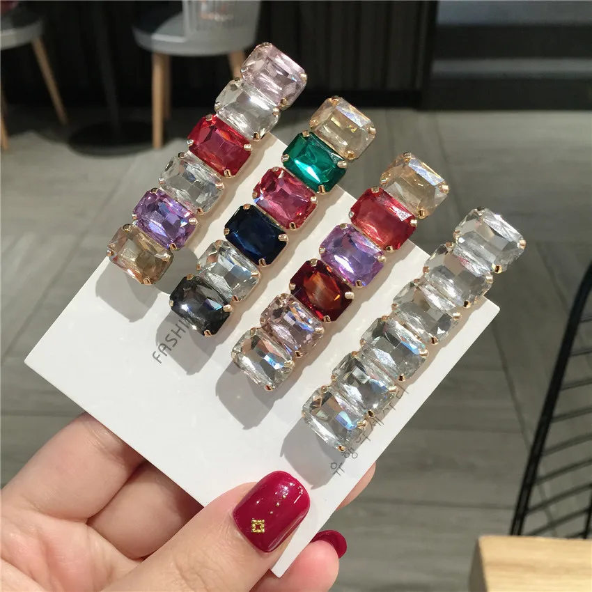 

Colorful diamond Hairpins For Women Shiny Hair Accessories Rim Hair Clips For Women Hairpins Hair Bows Hairgrips Barrettes