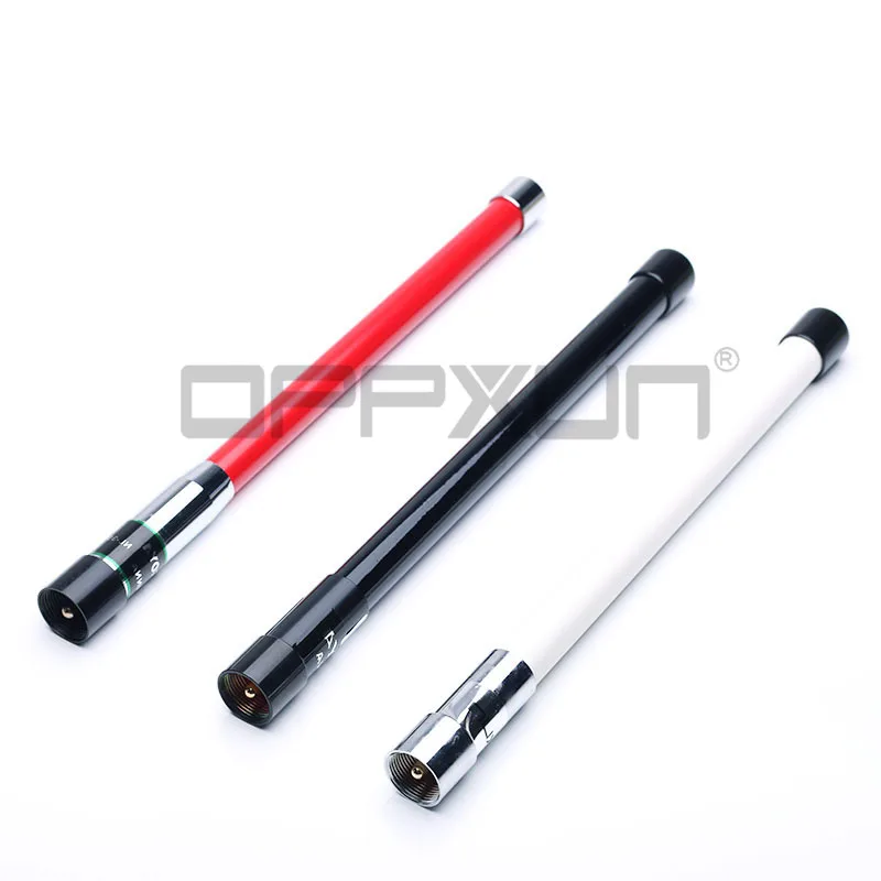 

OPPXUN 144/430MHz NL-350 PL259 Dual Band Fiber Glass Aerial High Gain Antenna dual band 100W for Two Way car Radio Transceiver