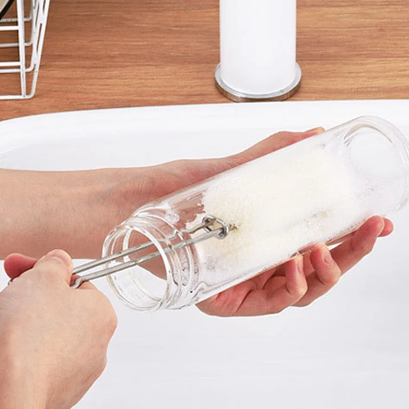 1 PC Kitchen Cleaning Tool Sponge Brush For Wineglass Bottle Coffe Tea Glass Cup Dish Washing Clean | Дом и сад