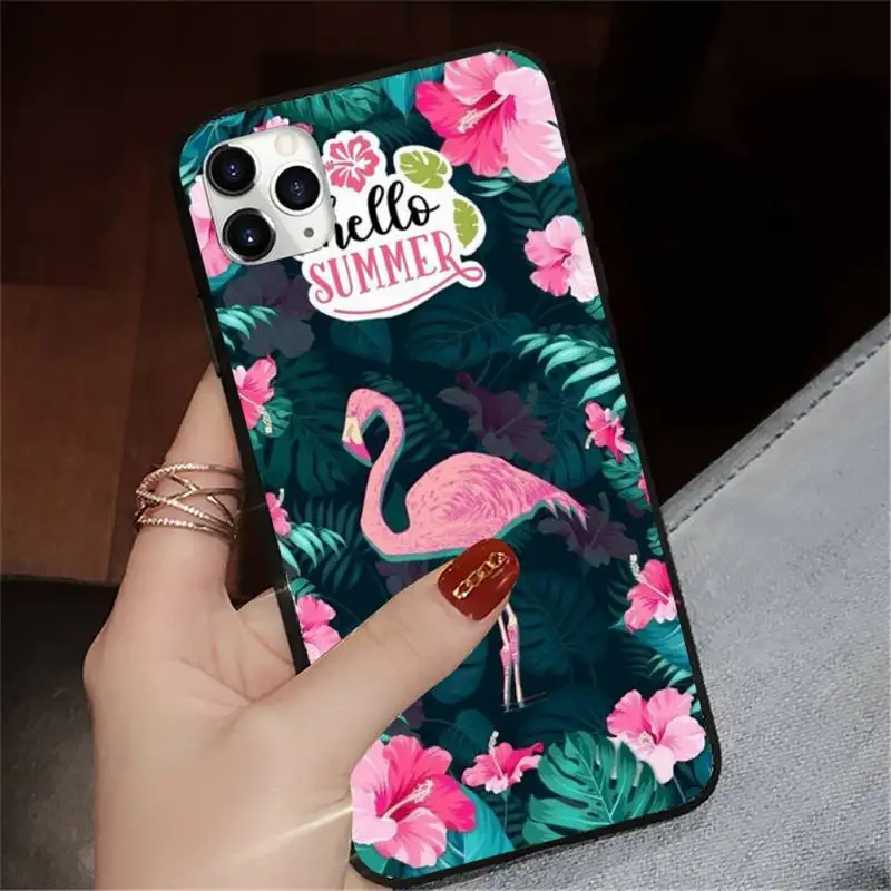 

Fashion Flamingo Phone Cases for iPhone 11 12 pro XS MAX 8 7 6 6S Plus X 5S SE 2020 XR