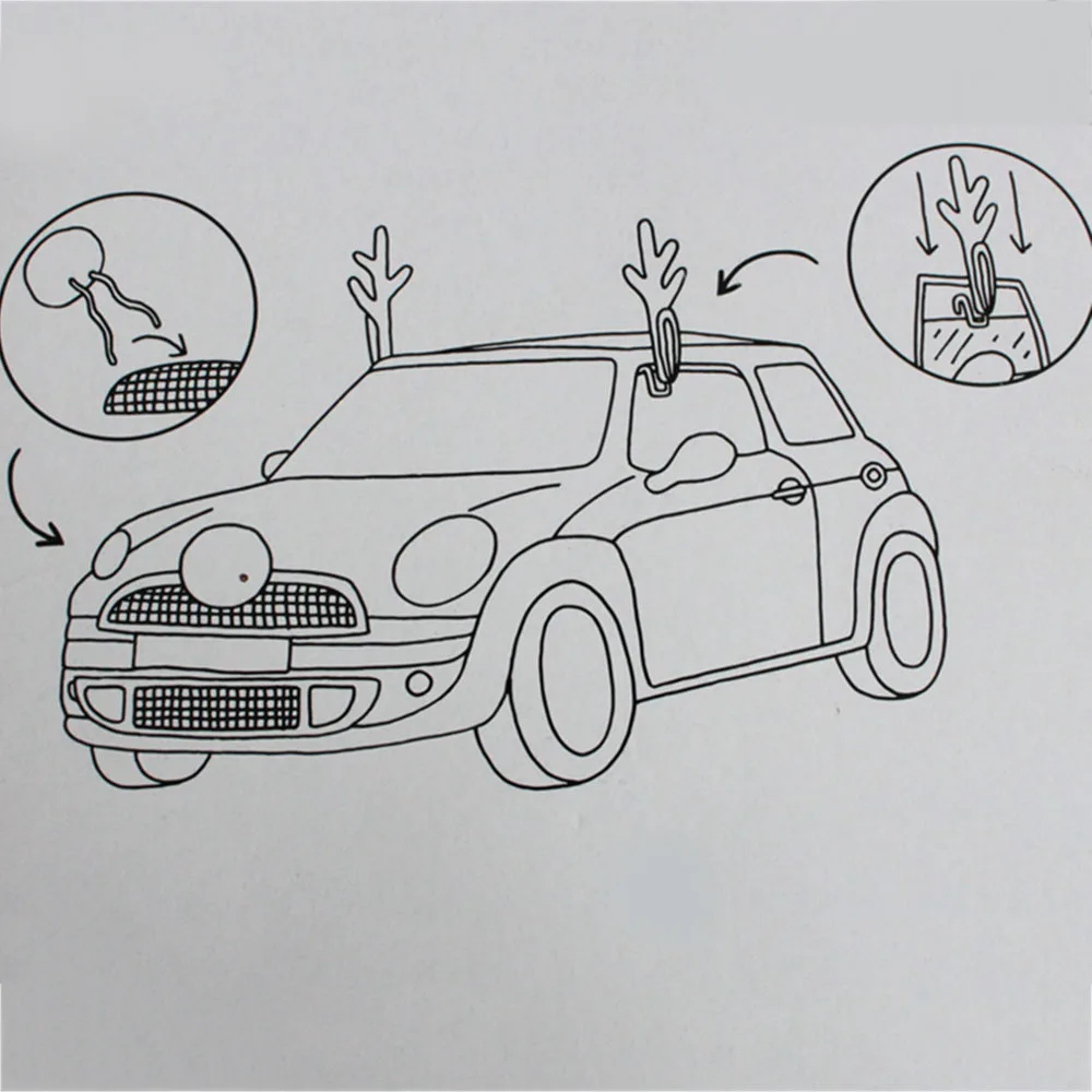 Рождественская елка орнамент окна автомобиля декоративная игрушка домашняя