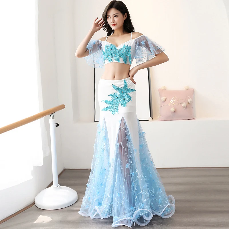 Женский костюм для танца живота элегантная длинная юбка представлений в