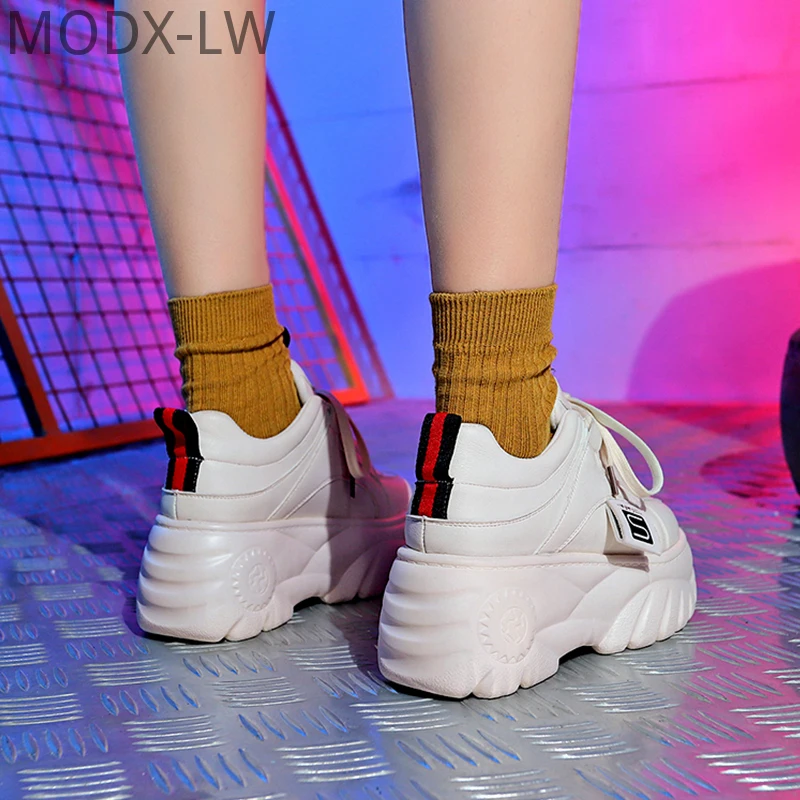 

2019 new spring and autumn new women's shoes platform shoes thick bottom casual increase sneakers MODX