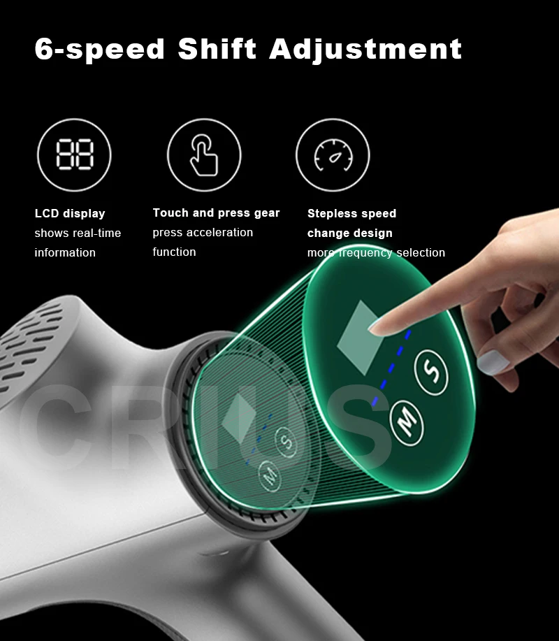 OGAMACRIUS горячая Распродажа нагреваемая Массажная головка супер Тихая вибрация