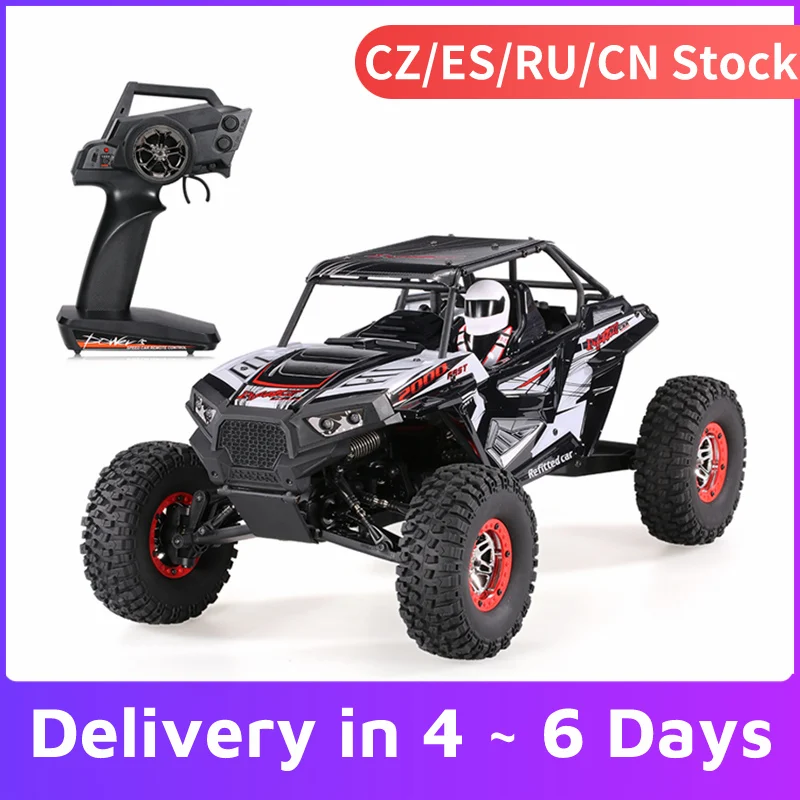 WLtoys 10428 B2 1/10 RC автомобиль 2 4G 4WD 50 км/ч рок гусеничный внедорожный багги пустыня Baja