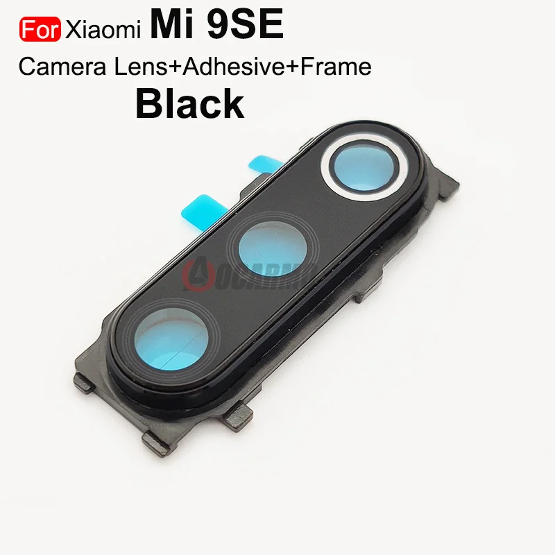 Aocarmo 10 шт./лот для Xiaomi Mi 8 9 SE 9se задняя камера Объектив Стекло с рамкой + клейкий