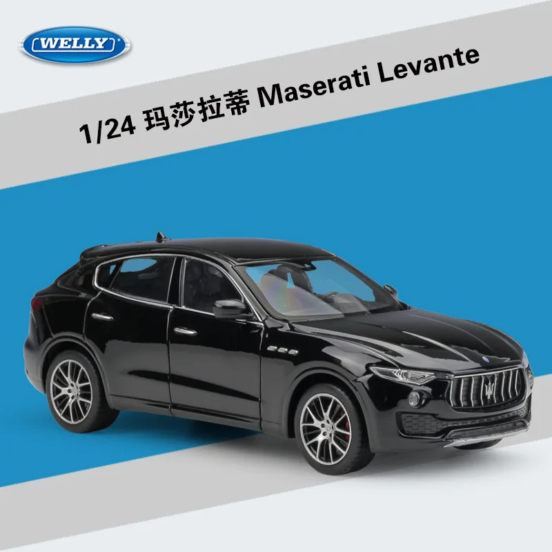 

WELLY масштаб 1:24 литая модель автомобиля из сплава игрушки для Maserati Levante SUV металлический классический автомобиль игрушка для детей подарок в ...