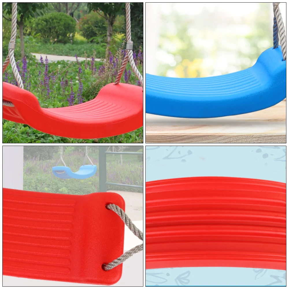 

1PC Indoor Outdor Bending Board Swing Sturdy Kids Nylon Rope Swing(Random Color)