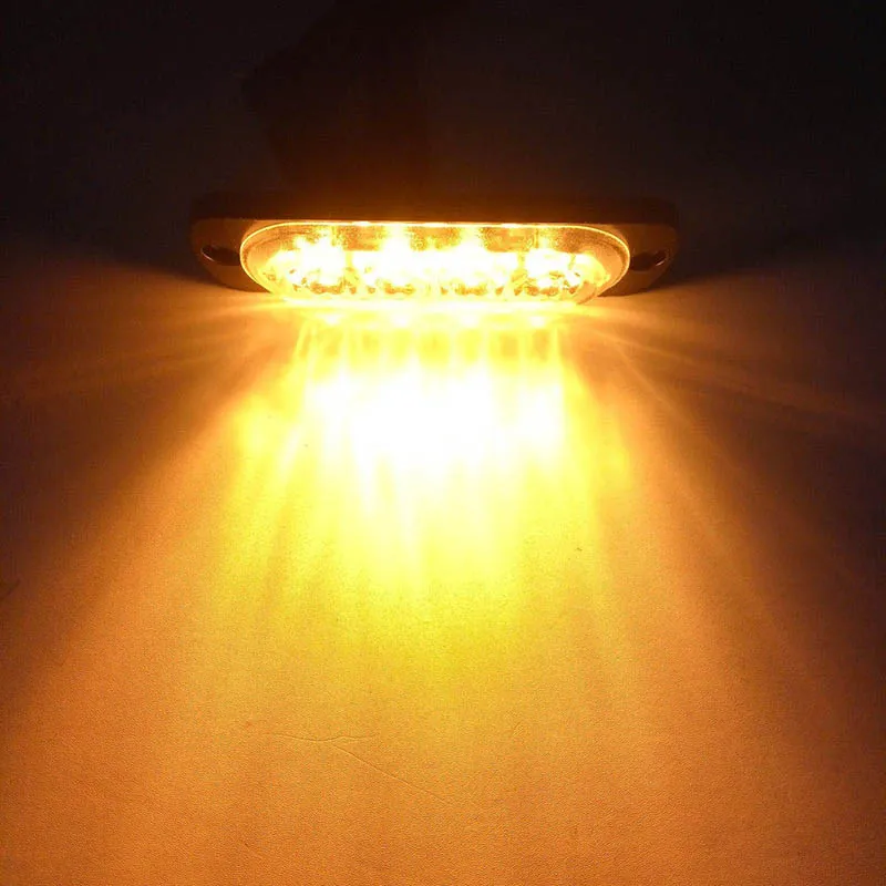 

Replacement Car Strobe Lights Vehicle Bulbs Waterproof Dustproof 4 LED Amber Anti-collision