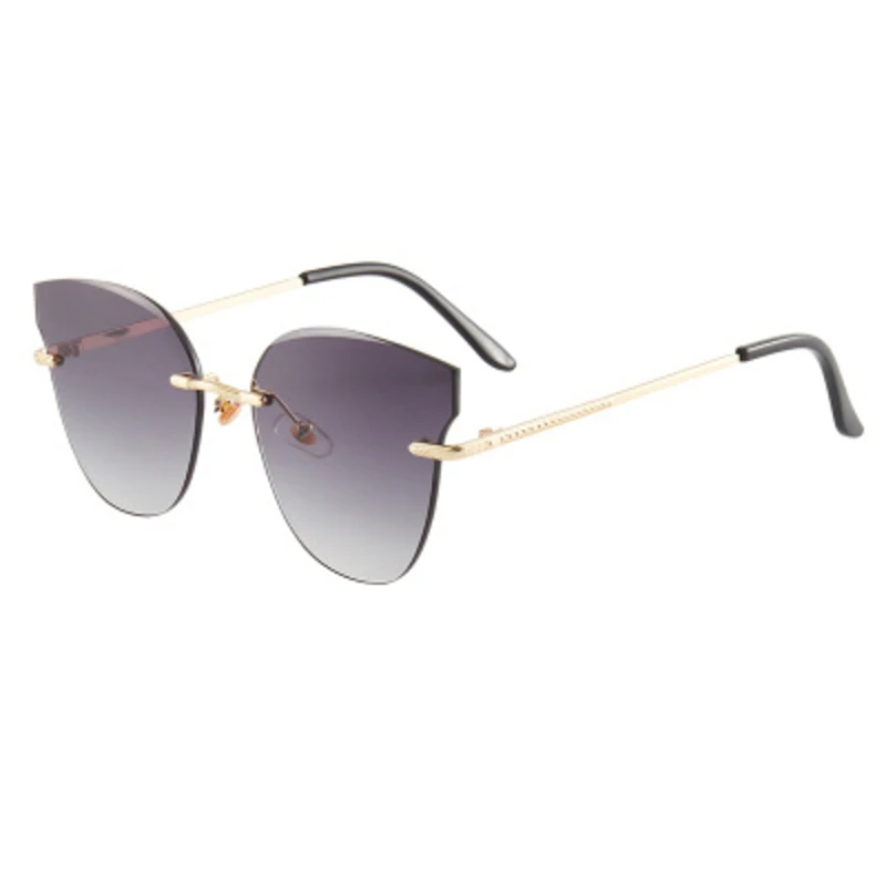 

Модные солнцезащитные очки кошачий глаз для женщин 2020 Роскошные брендовые градиентные линзы солнечные очки для женщин Ретро Металлические...
