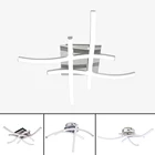 Современный светодиодный потолочный светильник 18 Вт 24 Вт AC85-265V алюминиевый изогнутый дизайн потолочный светильник для кухни гостиной столовой Домашний Светильник