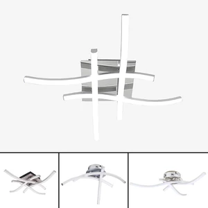 Современный светодиодный потолочный светильник 18 Вт 24 Вт AC85-265V алюминиевый изогнутый дизайн потолочный светильник для кухни гостиной столовой Домашний Светильник