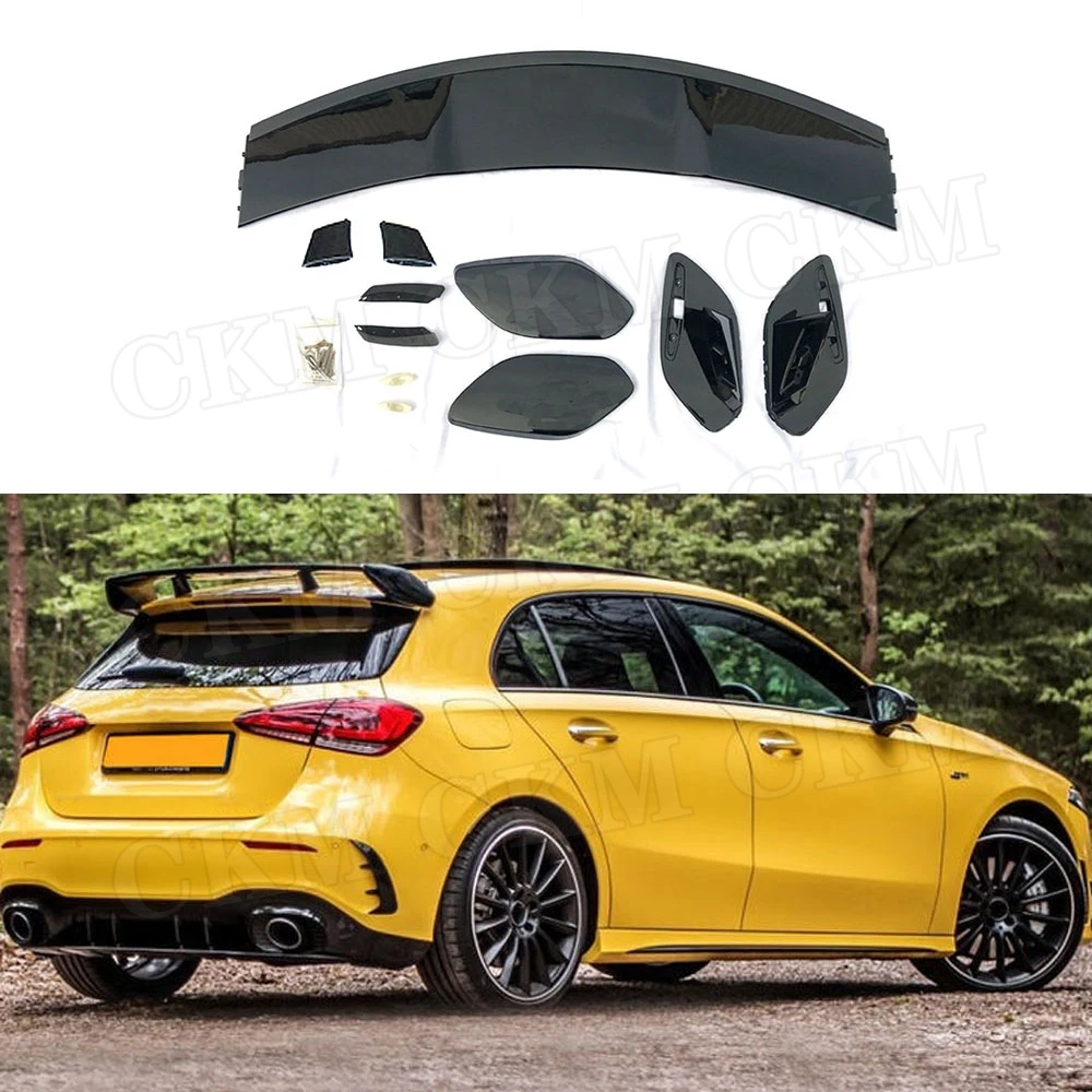 Задний спойлер на крышу из углеродного волокна для Mercedes Benz A класса W177 A220 A250 A35