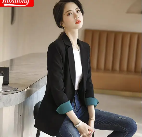 Женский двубортный Блейзер розовый деловой пиджак для офиса весна-лето 2020 |