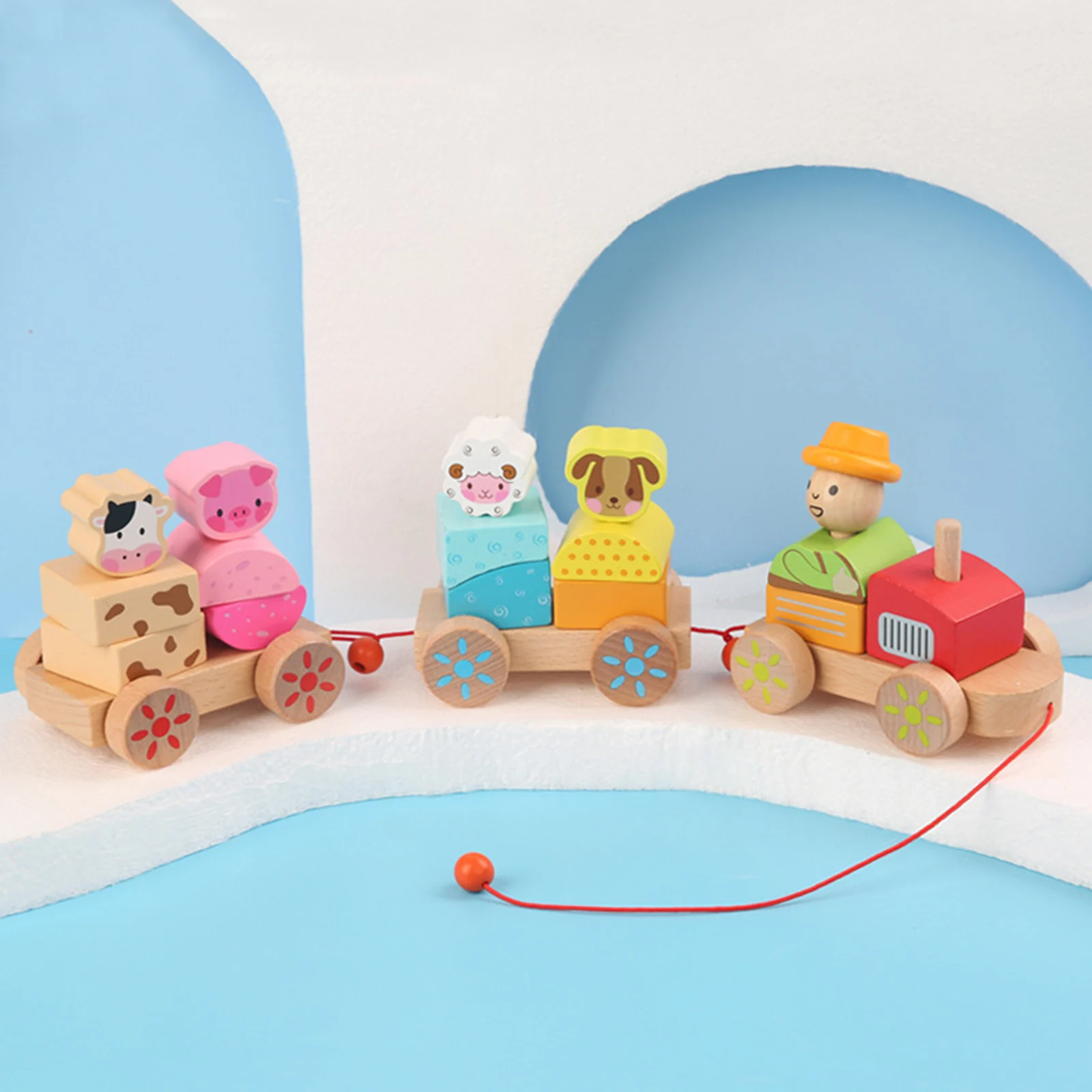 

Детский Деревянный конструктор «поезд»