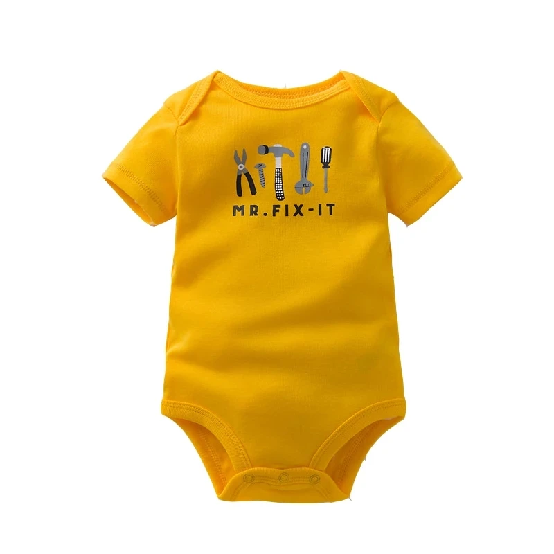 Bodi de beb&eacute; ni&ntilde;o de manga larga de algod&oacute;n, ropa para beb&eacute; (ni&ntilde;o o ni&ntilde;a), mono reci&eacute;n nacido, conjunto de ropa Infantil de verano-4