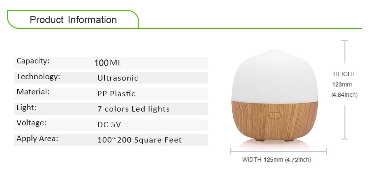 

Smart control ultrasonic scent diffuser humidifier home appliance
