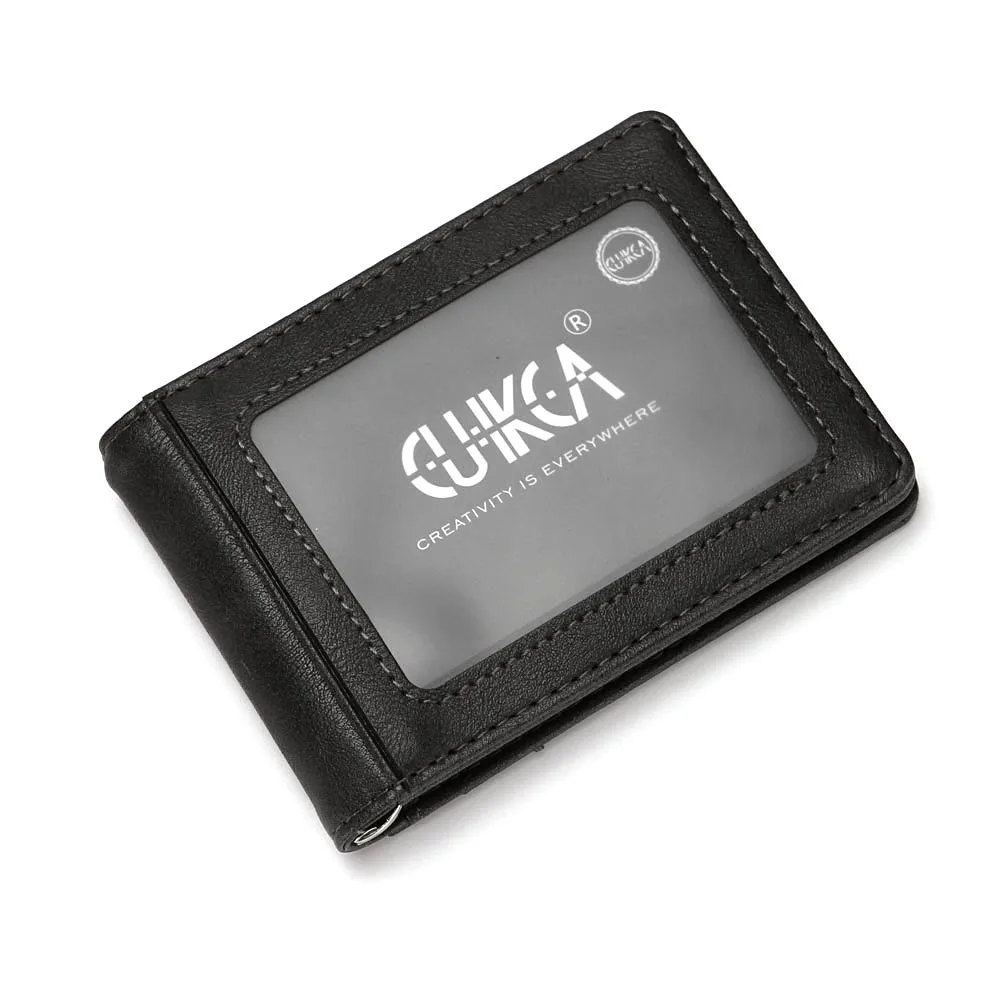 Кошелек унисекс CUIKCA кожаный с Rfid-защитой зажим для денег мужской деловой