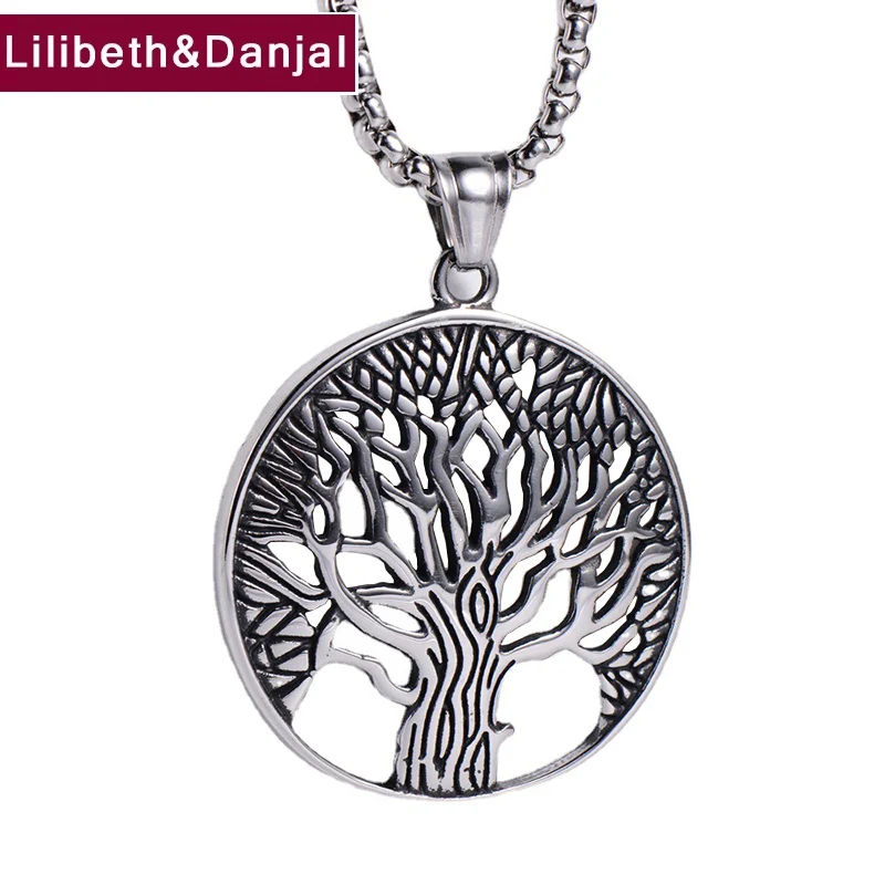 

Women Men Necklace Pendant Pure 925 Sterling Silver Hollow Out Tree Of Life Fashion Vintage Fine Jewelry 2021 Free Shipping P57