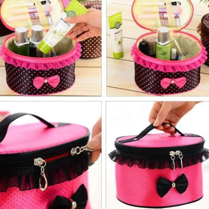 

Multifunction Women Bag Polyester Make Up Organizer Bag Women Cosmetic Bags Travel Handbag Female Portable Bags Make Up Kit