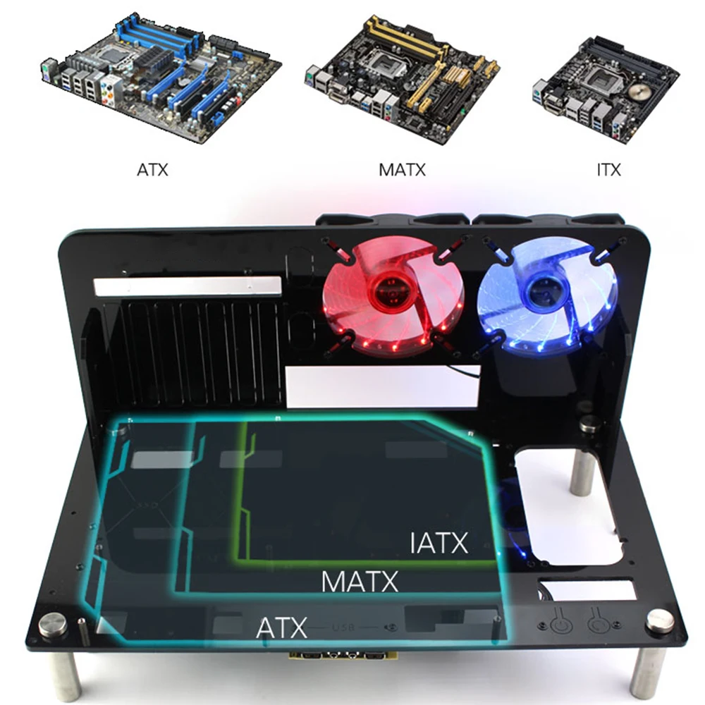 Акриловый чехол для компьютера сделай сам игрового с водяным охлаждением