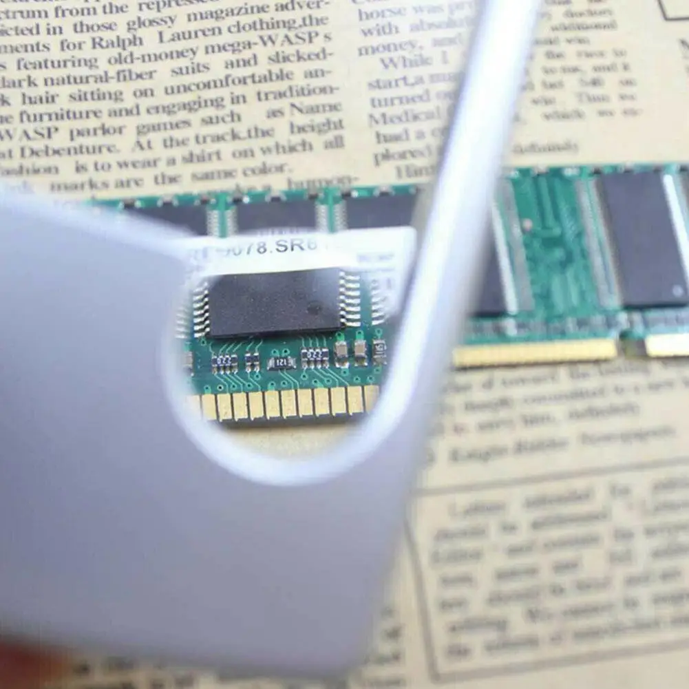 

Handheld Illuminated Acrylic Magnifier Microscope Magnifying Gadgets Supplies Homeschool Learning U6x6