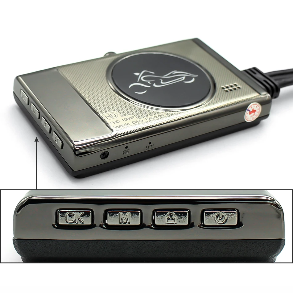 GreenYi MT19 мотоцикл цифровой видеозаписи (DVR видеорегистратор с разрешением Full HD 1080P +