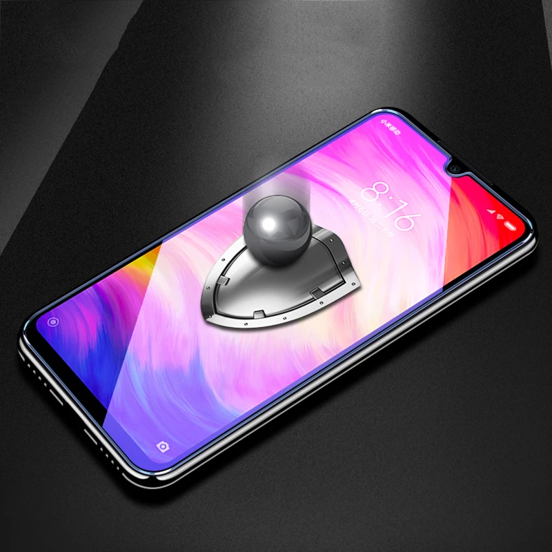 Защитная пленка для экрана Xiaomi Redmi Note 7 Pro 8T 8A из закаленного синего стекла с