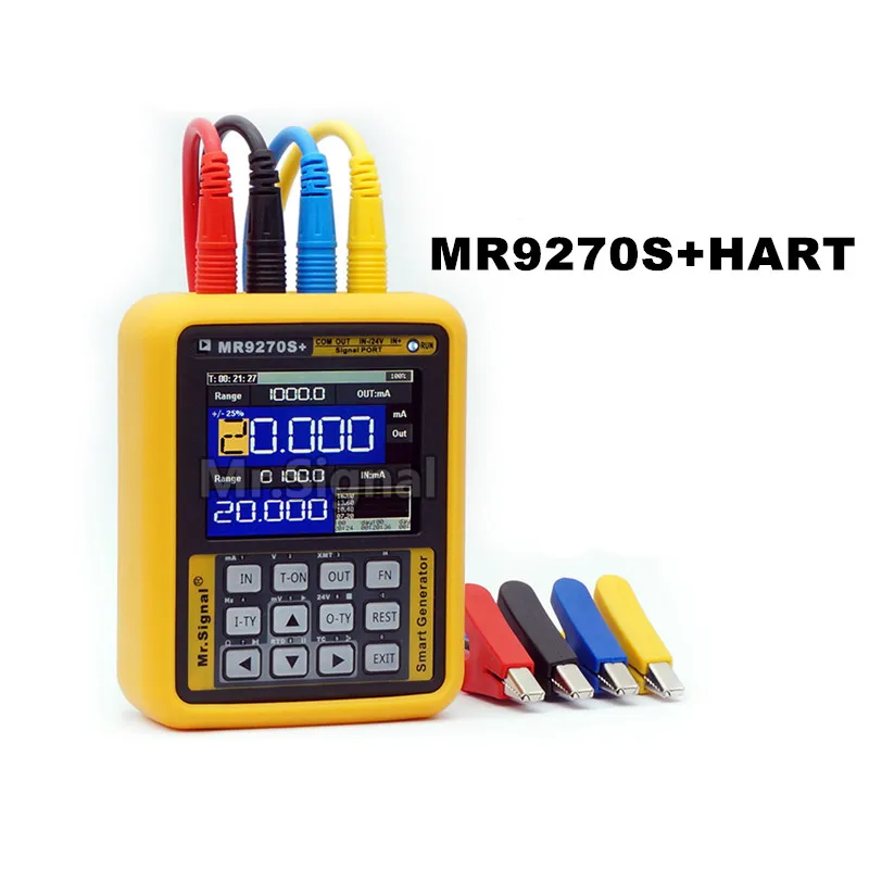 MR9270S + HART 4-20MA Signal Generator Calibrate Current Voltage PT100 Thermocouple Pressure Transmitter Recorder Frequency