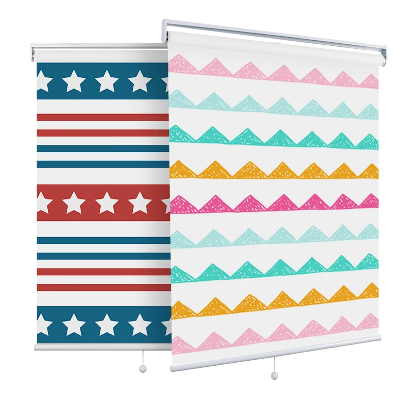 SUNfree Высококачественные беспроводные Пружинные роликовые шторы с цифровым