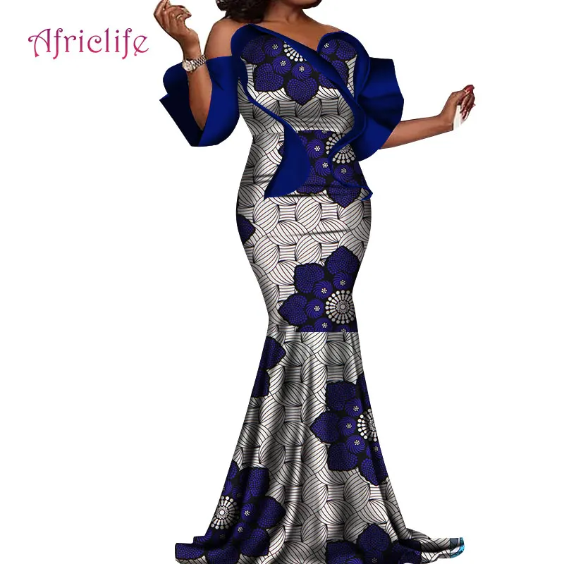 Одежда в африканском стиле Вечерние праздничные платья для элегантных дам