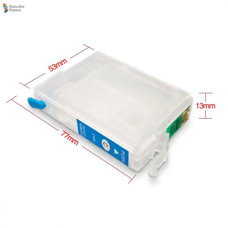 6 цветов/комплект T0791-T0796 многоразовый картридж с чипом для Epson Stylus Photo 1400 1410 P50 1500W