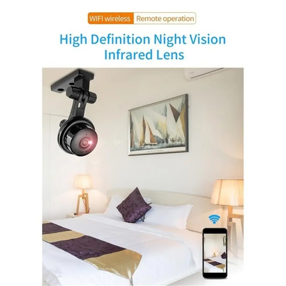 V380 мини камера HD Беспроводная видеокамера домашний монитор внутренняя Запись