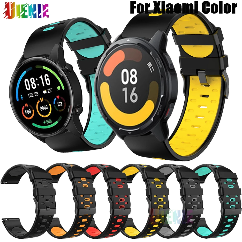 

22mm Sport Silicone strap for Xiaomi Mi Watch Color Sports Wristbelts Sport Bracelet for Mi Watch Color 2 Replacement Watchbands