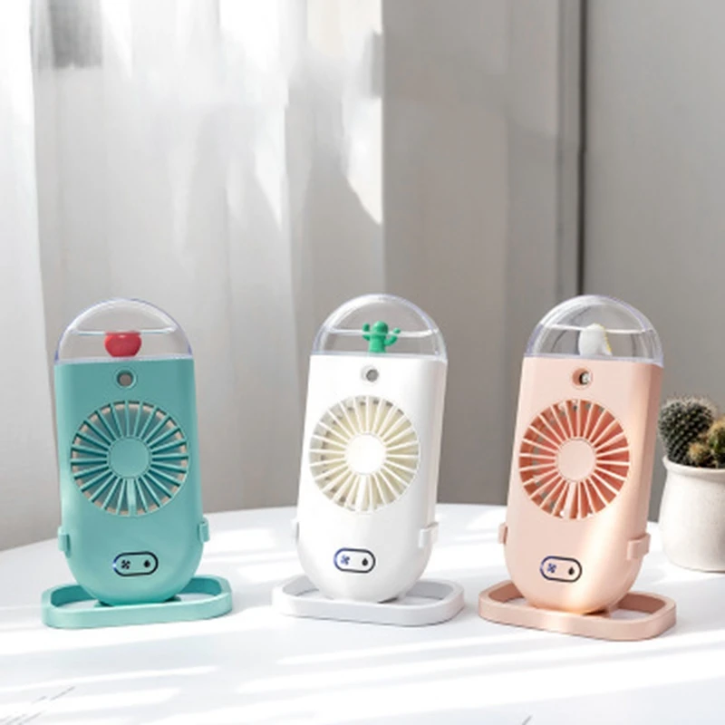 SANQ ручной счетчик воды вентилятор USB Перезаряжаемый увлажнитель маленький