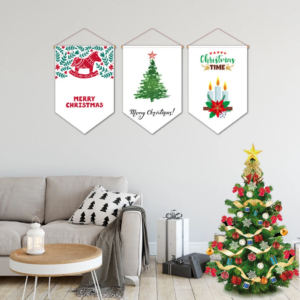 Двухсторонняя печать изготовленный на заказ Садовый флаг старика рождества