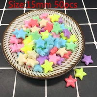new 15mm 50pcs acrylic beads earrings necklace accessories beads for jewelry making diy jewelry necklace accessories