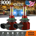 Светодиодные лампы для автомобильных фар, 2 светодиодный т., 9005 лм, H7, H8, H9, H11, 9006, HB3, 6000, HB4, 8000K, K, 12 В