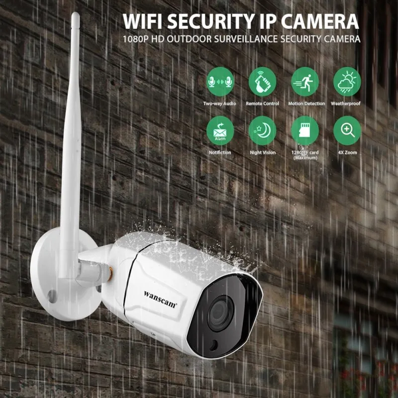 WANSCAM K23 WiFi IP камера 2MP 1080P 36 шт. светодиодный инфракрасный ночного видения сетевая камера видеонаблюдения цифровой зум-рекордер