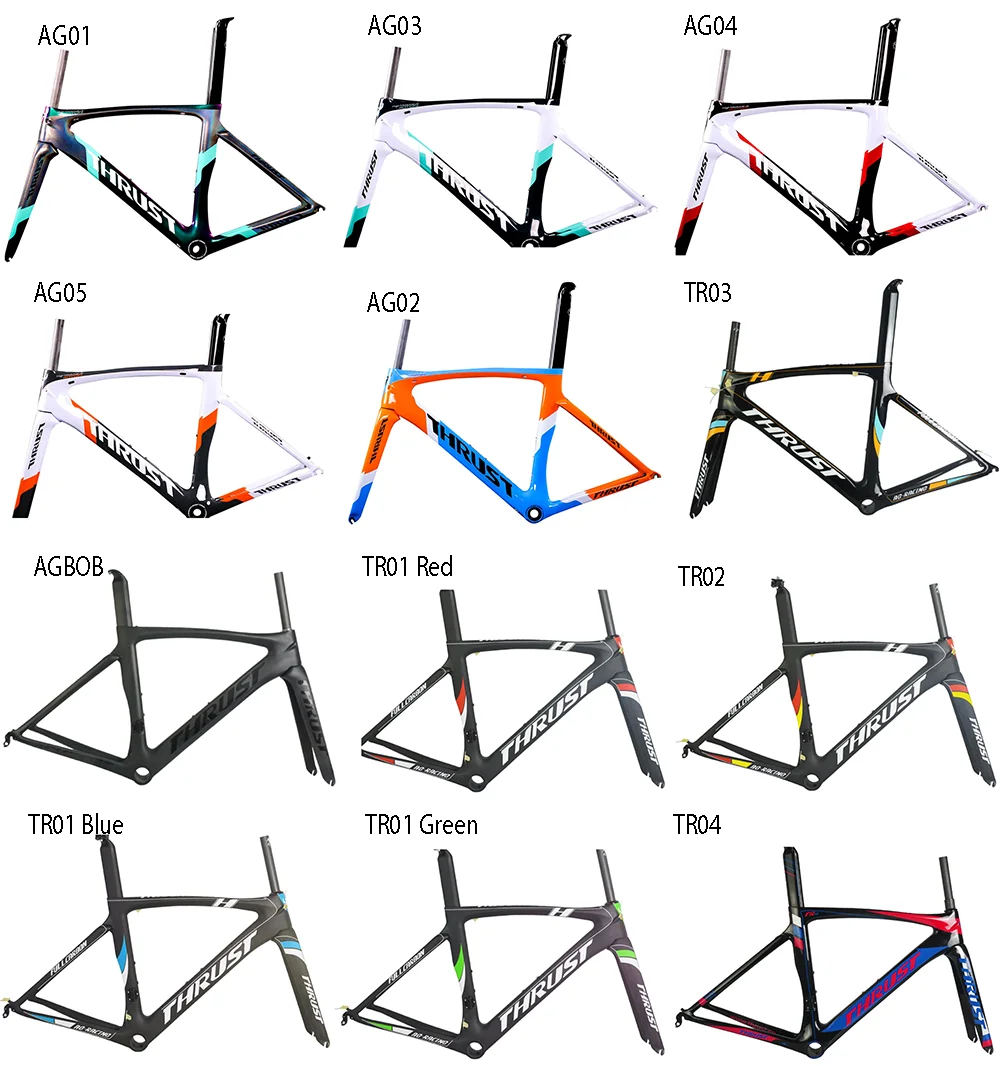 Высококачественная карбоновая дорожная рама китайская с вилочным зажимом