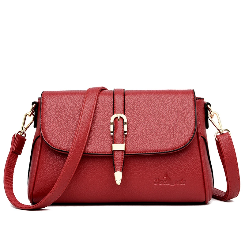 Женские кожаные сумки мессенджеры винтажные клатчи с клапаном на плечо 2019|Сумки