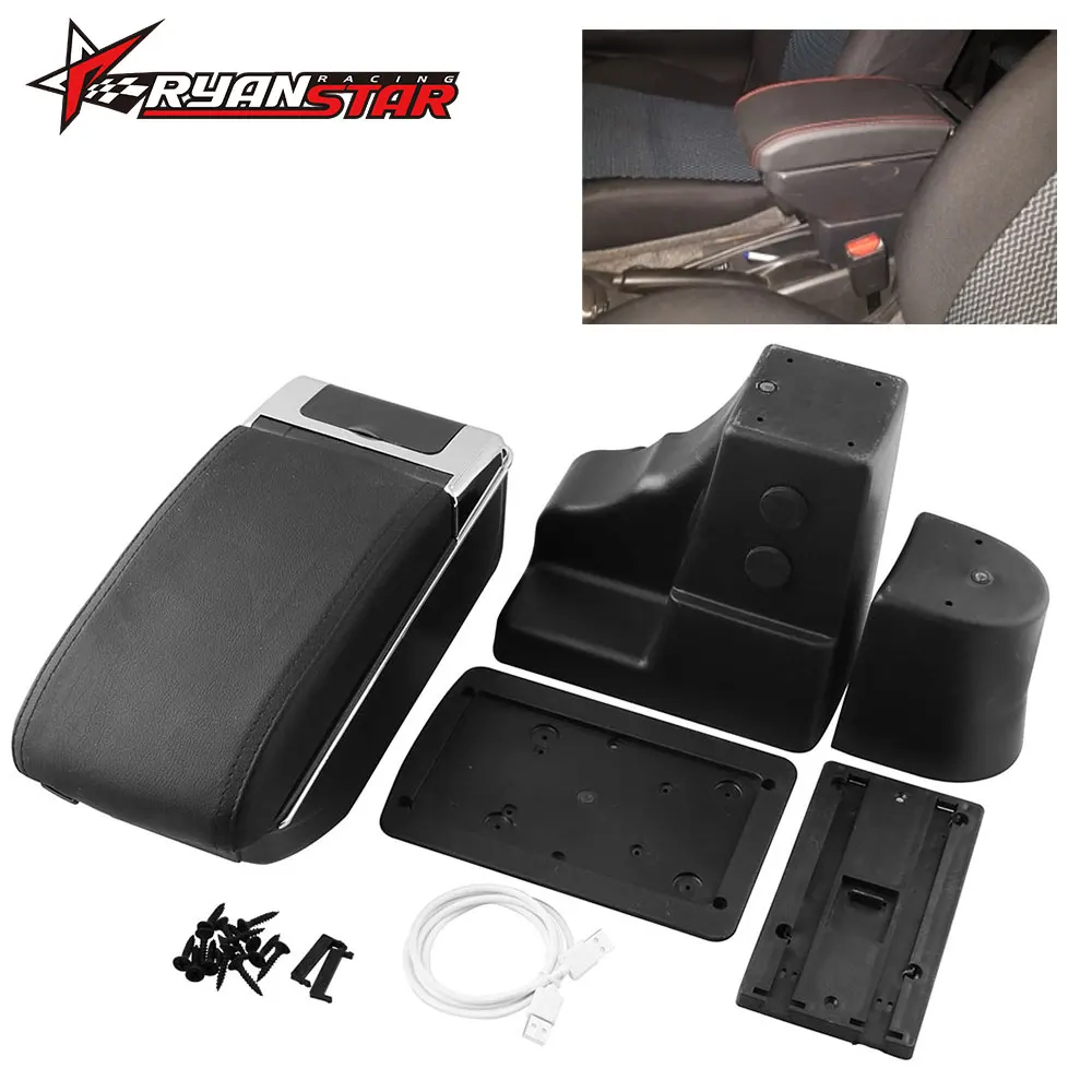 Для Nissan Note кожаный подлокотник коробка центральный магазин содержание для