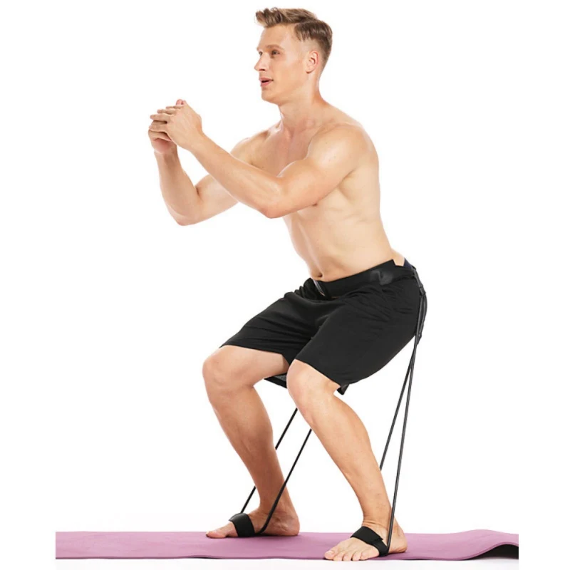 Пояс для фитнеса пояс мышц регулируемый тренировки эластичное приспособление