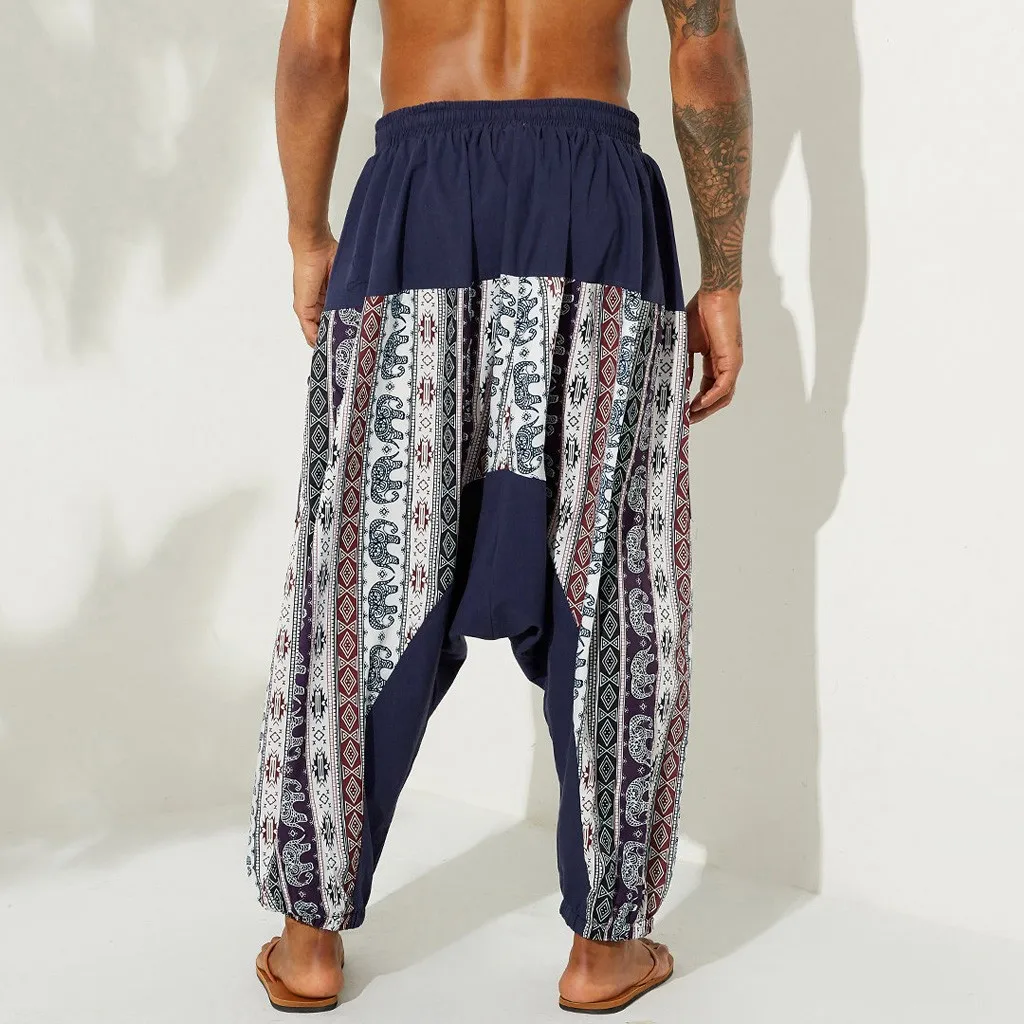 Мужской комбинезон с этническим принтом повседневные спортивные брюки