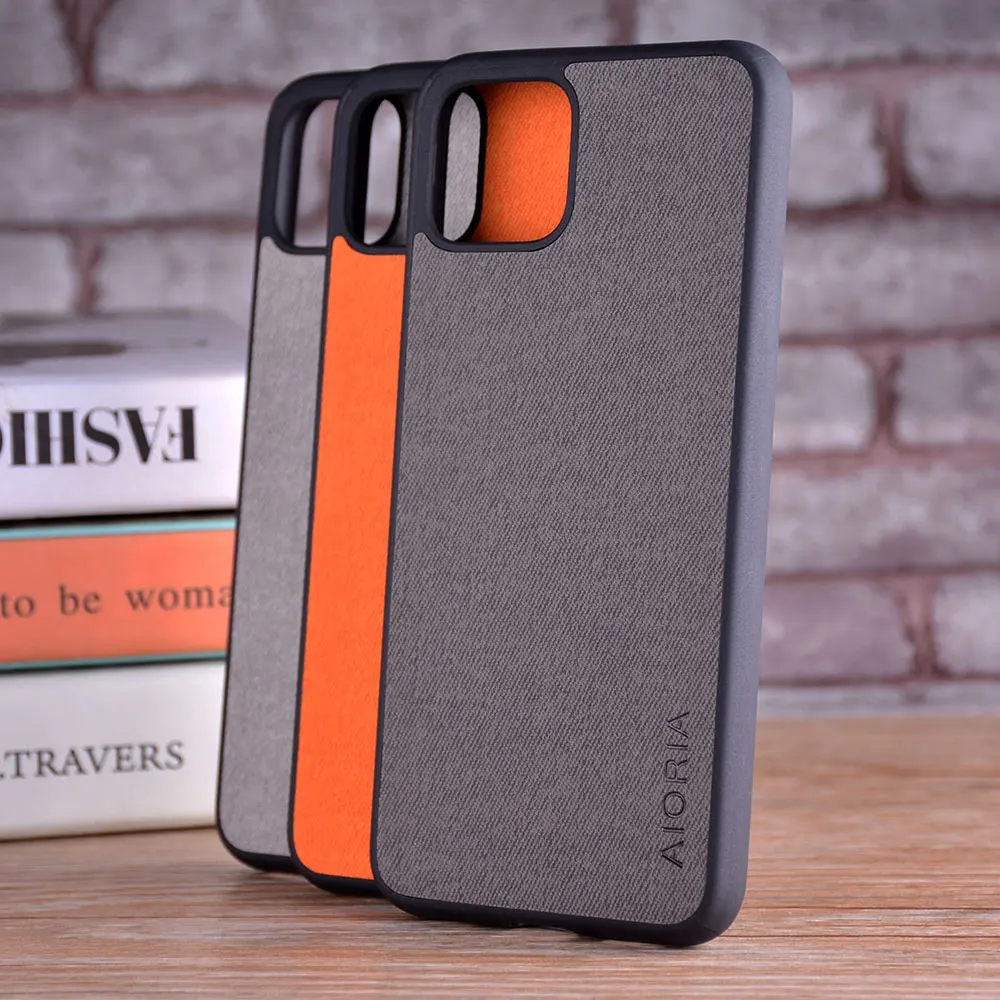 Чехол для Google Pixel 4 XL coque роскошный текстильный кожаный мягкий ТПУ Жесткий чехол