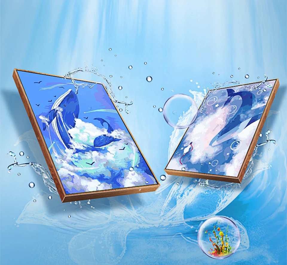 Классические Цветы Diy живопись по номерам акриловый Холст Картина Печать на